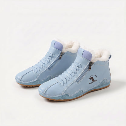 Lotte – Bottines doublées chaudes avec fermeture éclair et laçage