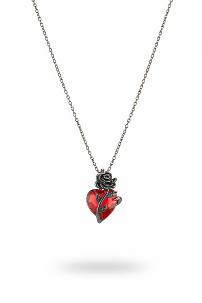 Collier Scarlet Roseheart