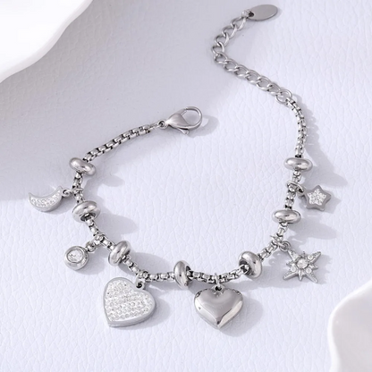 Bracelet à breloques « Amour radieux »