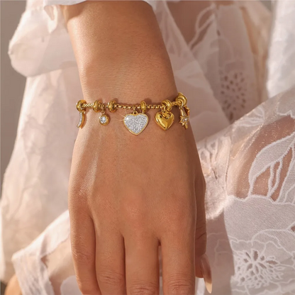 Bracelet à breloques « Amour radieux »