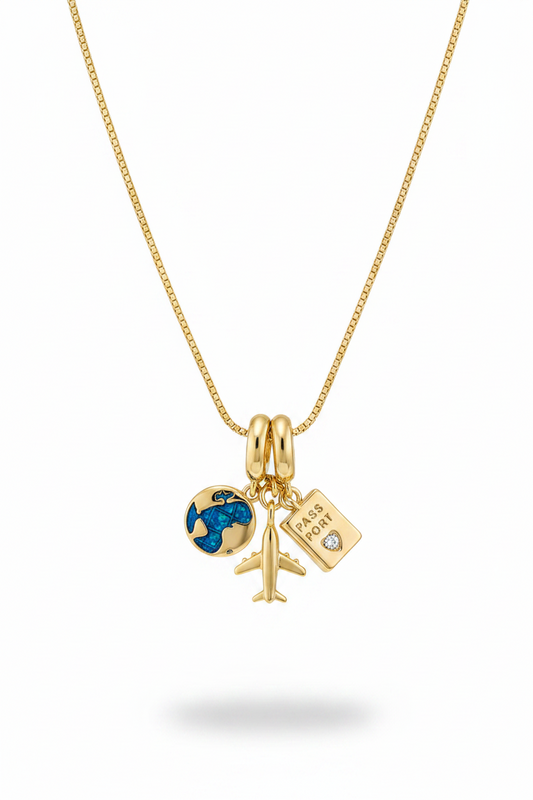 Collier à charms « Souvenirs de voyage »