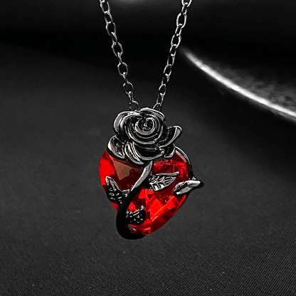 Collier Scarlet Roseheart