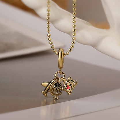 Collier à charms « Souvenirs de voyage »