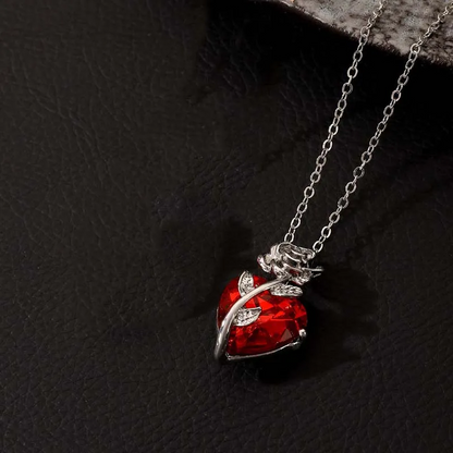 Collier Scarlet Roseheart