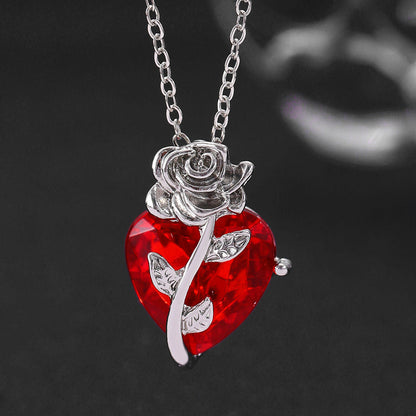 Collier Scarlet Roseheart