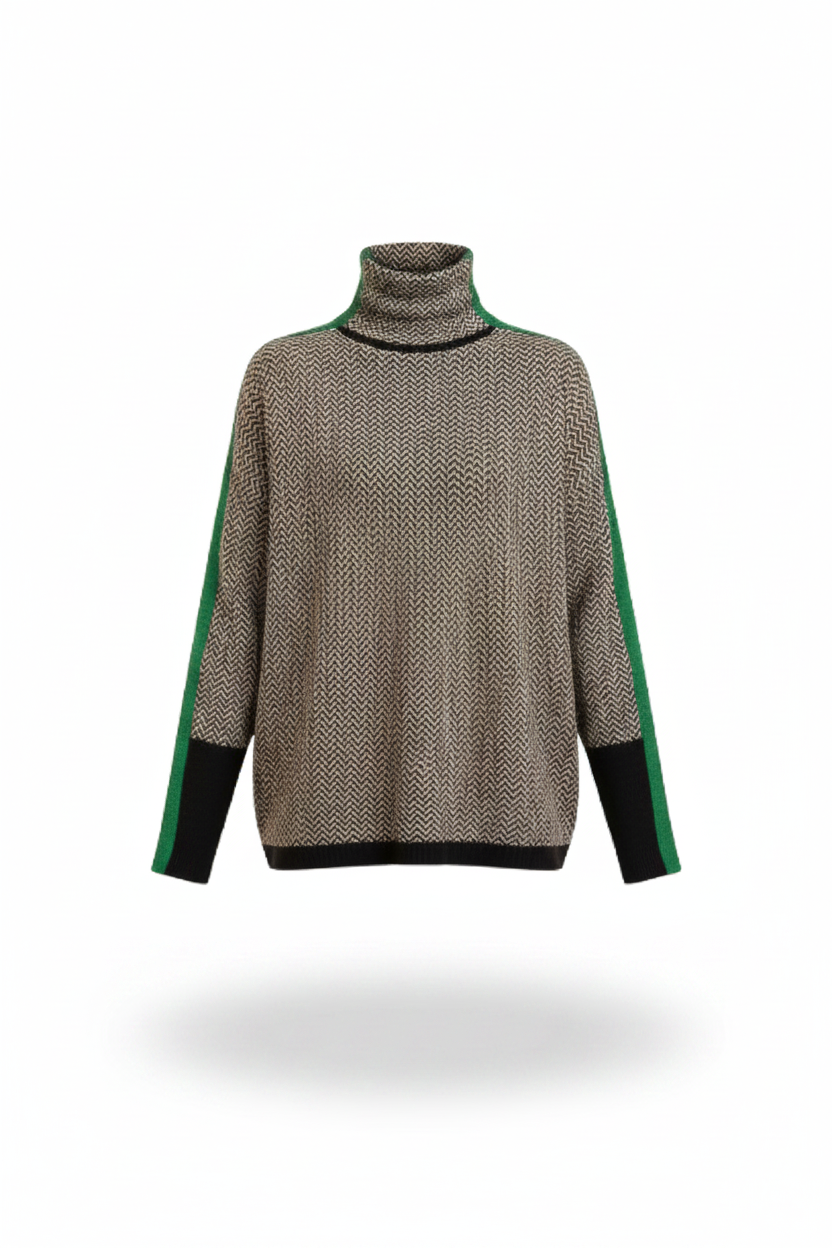 Eleanor | Col Haut Herringbone Luxe