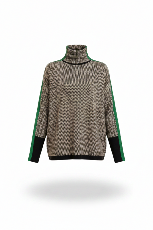 Eleanor | Col Haut Herringbone Luxe