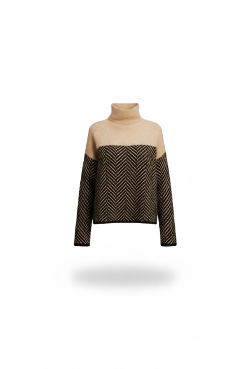 Norah | Pull en Coton à Col Montant