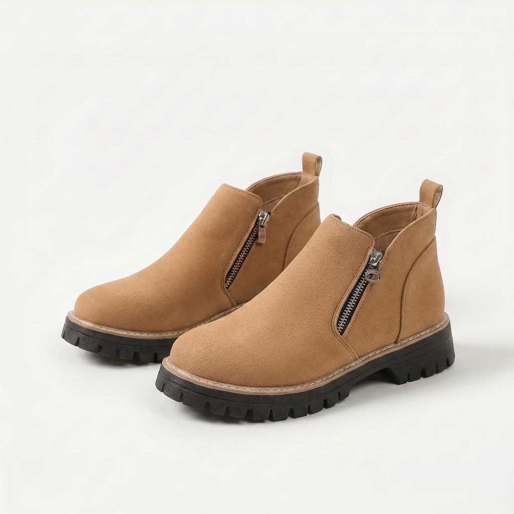 Frida – Bottines à plateforme et semelle épaisse pour l'automne et l'hiver