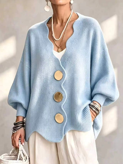 Madison - Cardigan en maille à boutons lâches