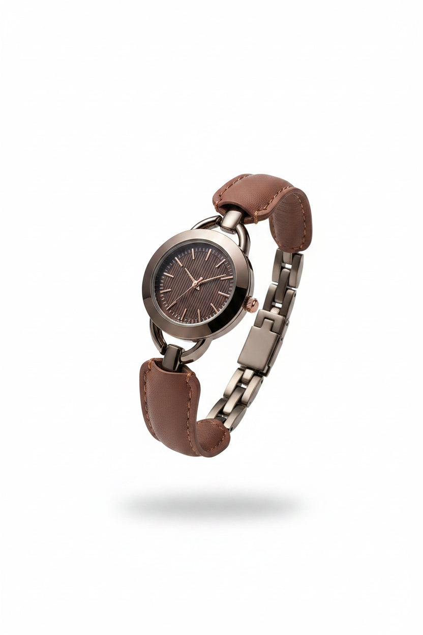 Montre vintage de luxe en quartz et strass
