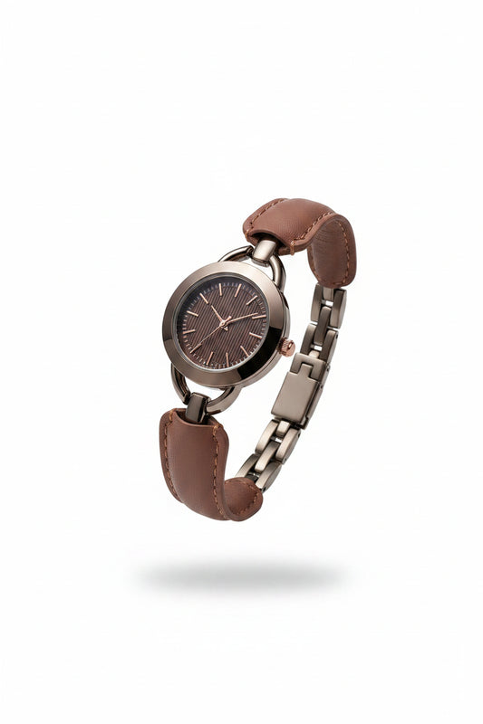 Montre vintage de luxe en quartz et strass