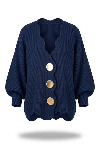 Madison - Cardigan en maille à boutons lâches