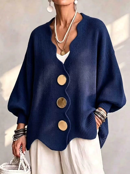 Madison - Cardigan en maille à boutons lâches