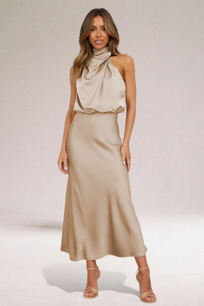 Elara™ | Robe de soirée élégante en satin