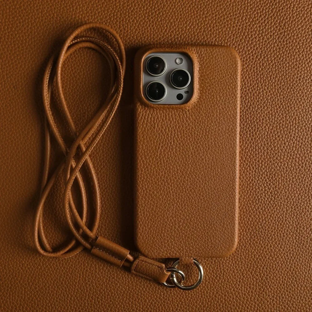 Étui pour iPhone en cuir véritable haut de gamme