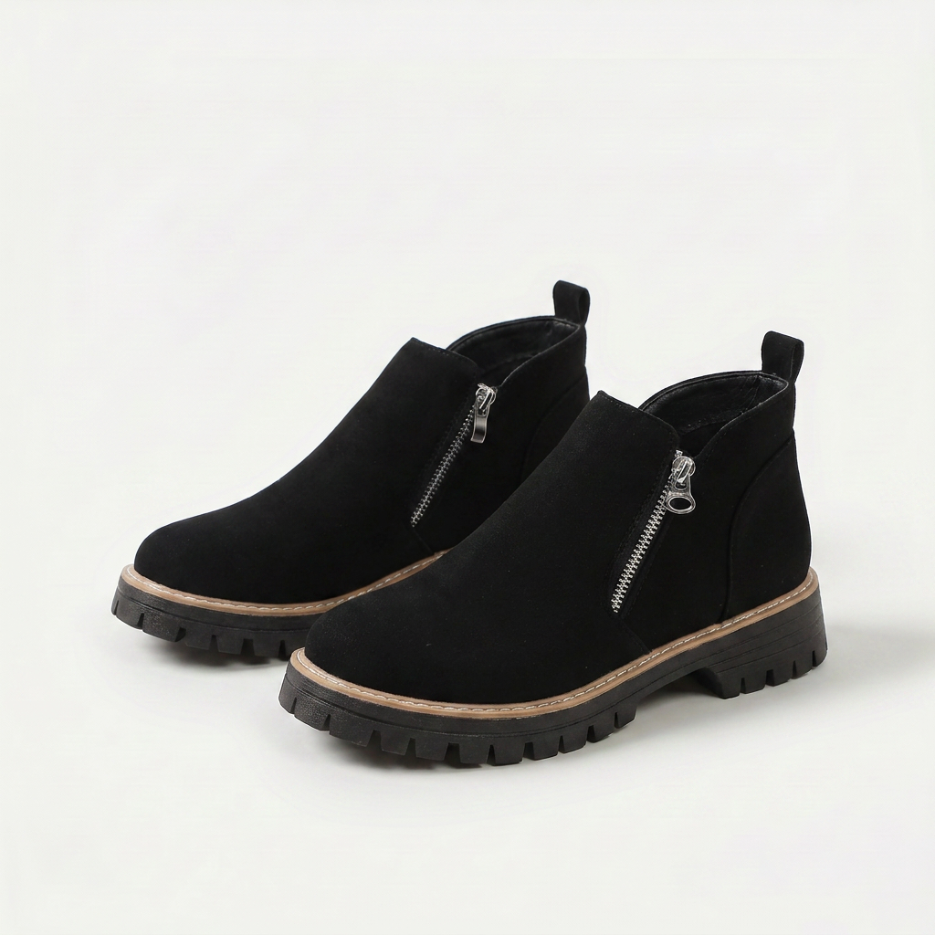 Frida – Bottines à plateforme et semelle épaisse pour l'automne et l'hiver