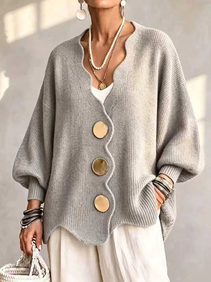 Madison - Cardigan en maille à boutons lâches
