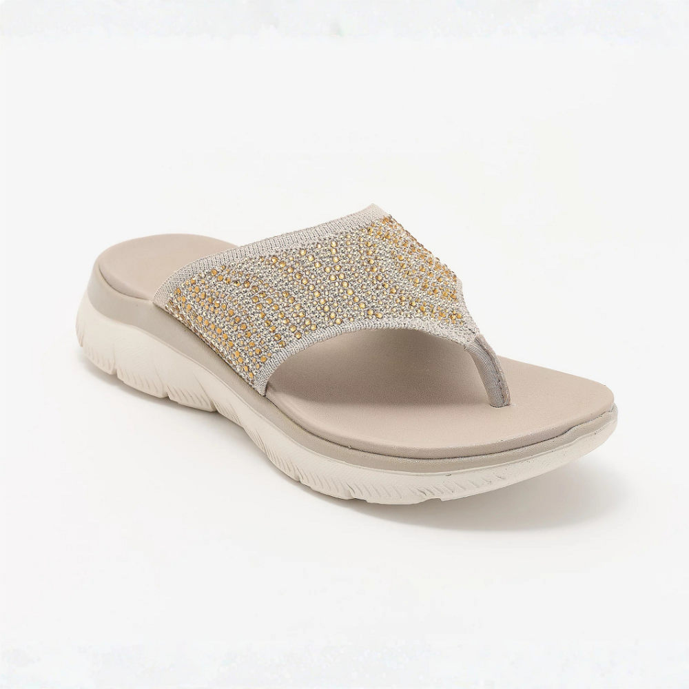 LIORA™ | Sandales à lanières en maille cristalline, confortables, pour femme