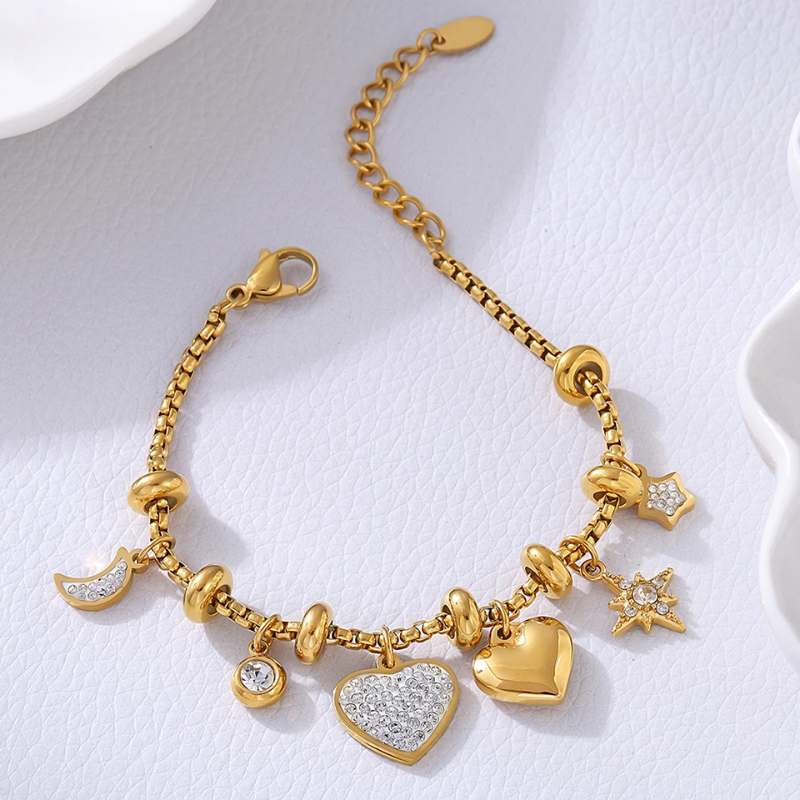 Bracelet à breloques « Amour radieux »