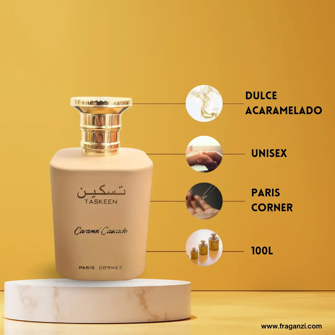 Caramel Cascade | Paris Corner | Perfume Árabe Unisex | Eau de Parfum