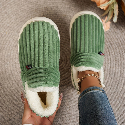 Vera – Chaussons douillets en tricot avec une doublure chaude