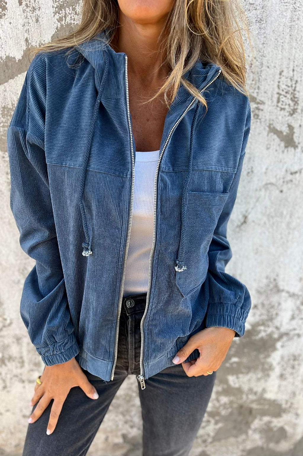 ORILISE | Sweat-shirt en velours côtelé