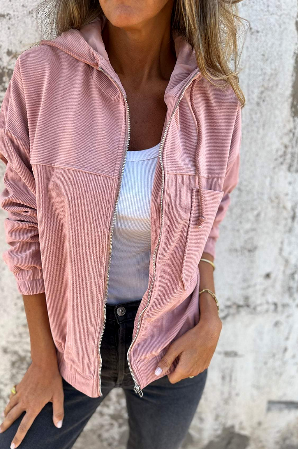 ORILISE | Sweat-shirt en velours côtelé
