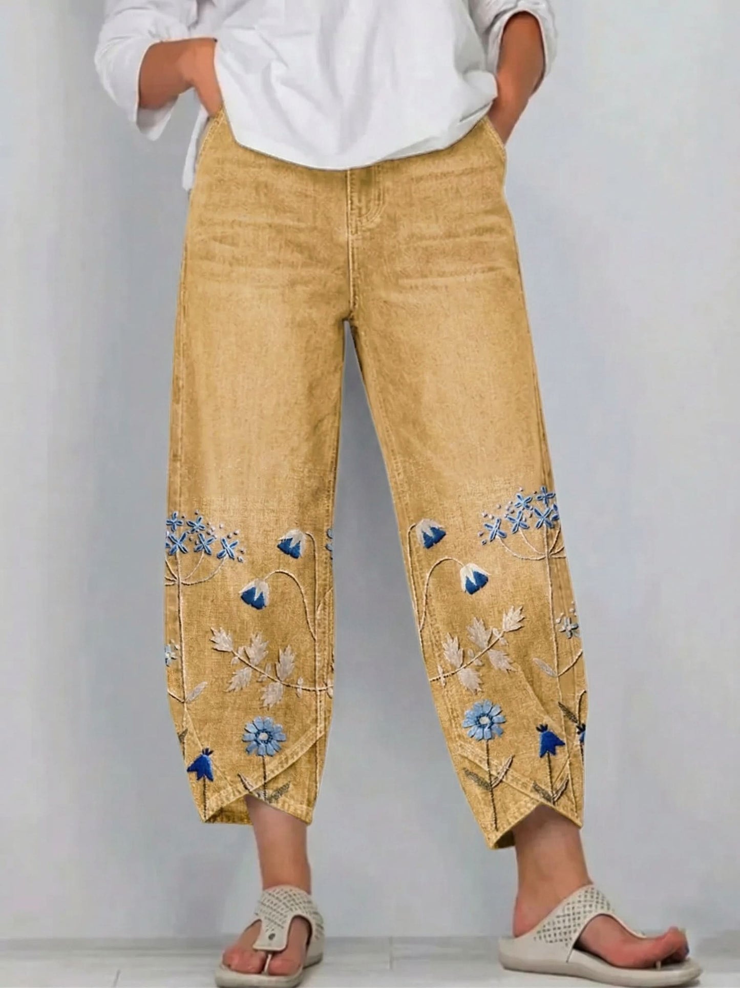 NORABELLE | Pantalon en lin artisanal