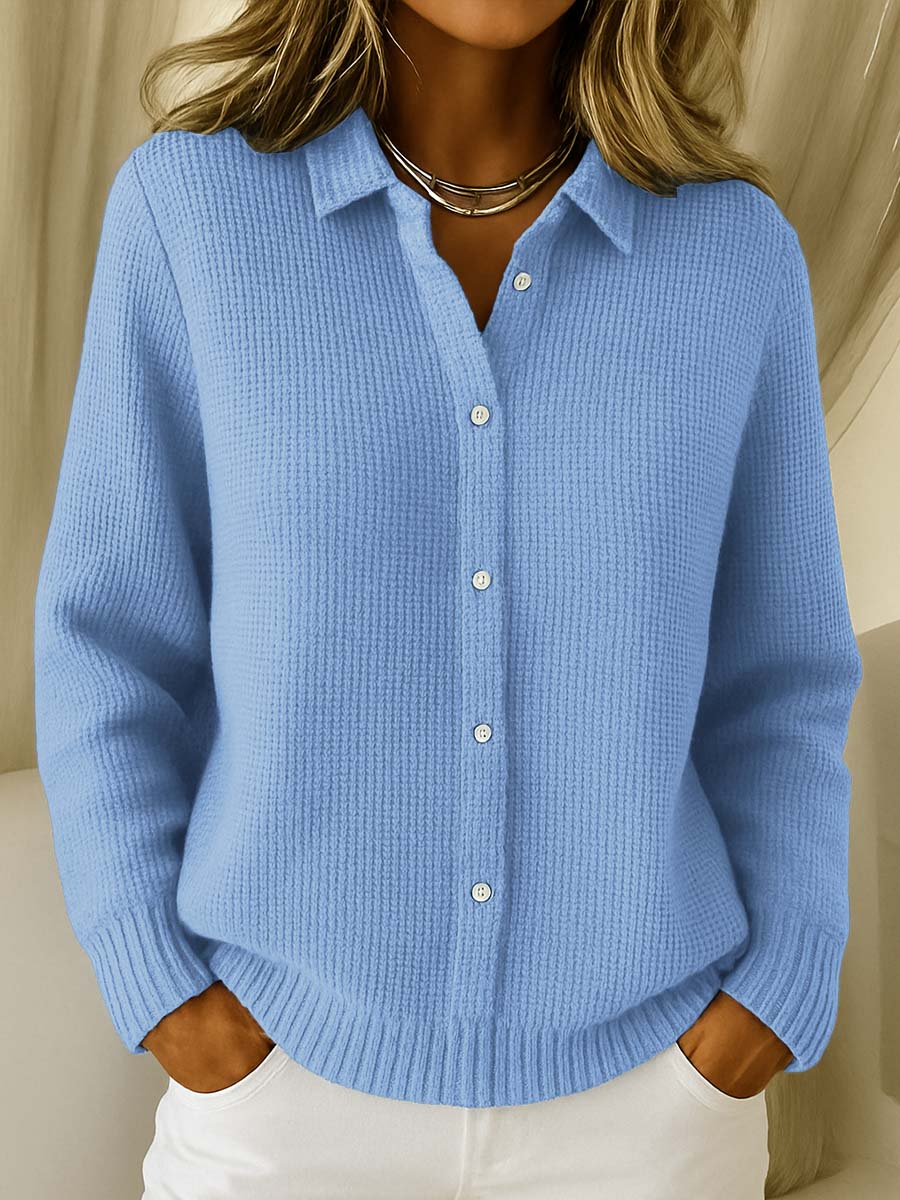 Camille™ | Cardigan en maille texturée à boutons