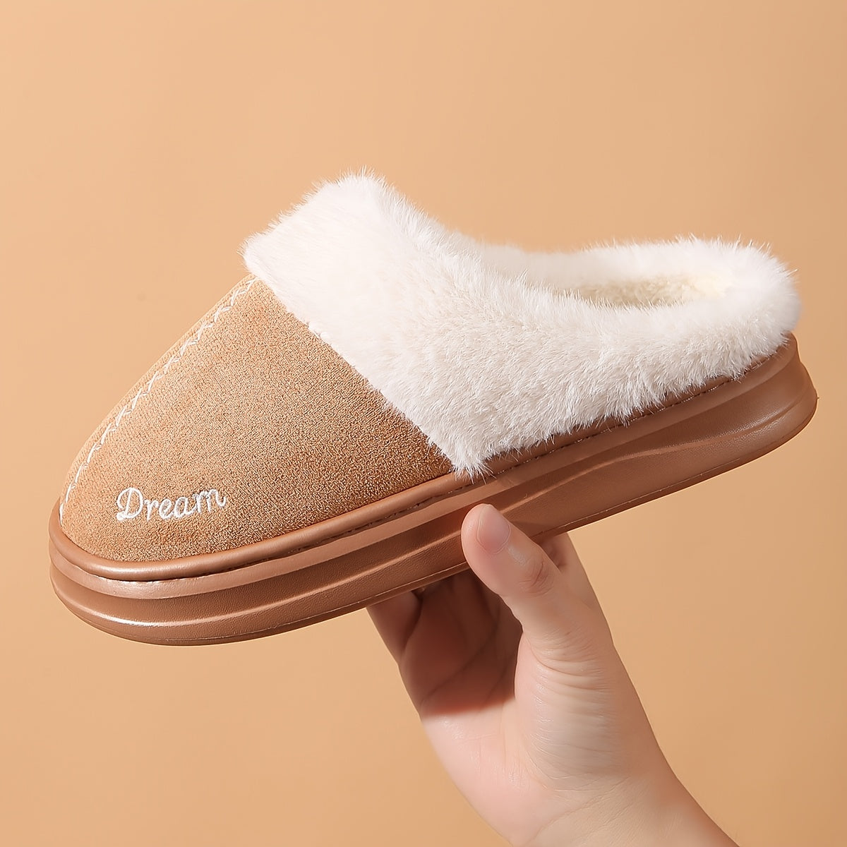 Suze – Chaussons douillets en fourrure avec une doublure chaude
