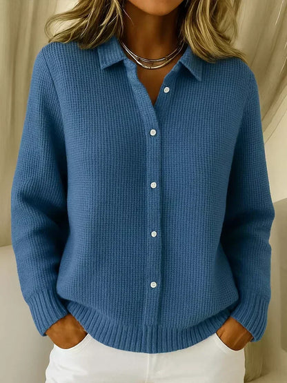 Camille™ | Cardigan en maille texturée à boutons