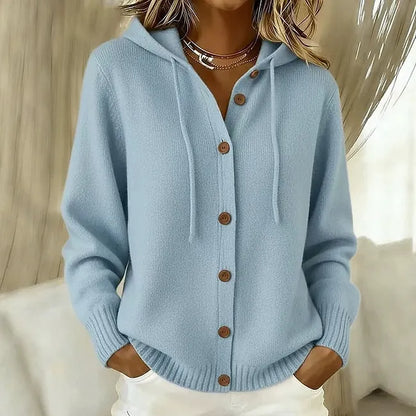 Goldie™ | Cardigan à capuche et boutons