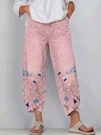 NORABELLE | Pantalon en lin artisanal