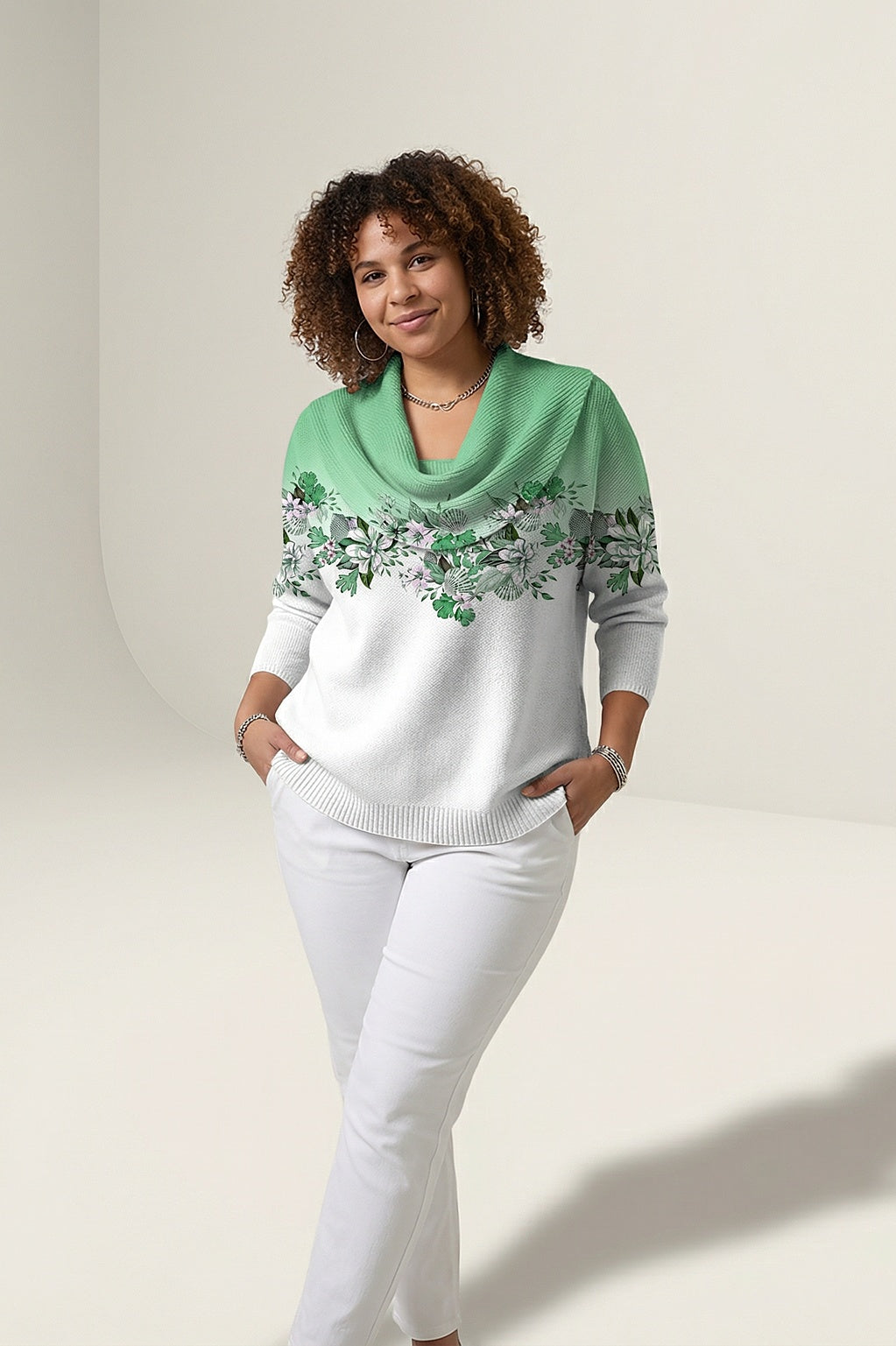 MIA |  Pull à col drapé