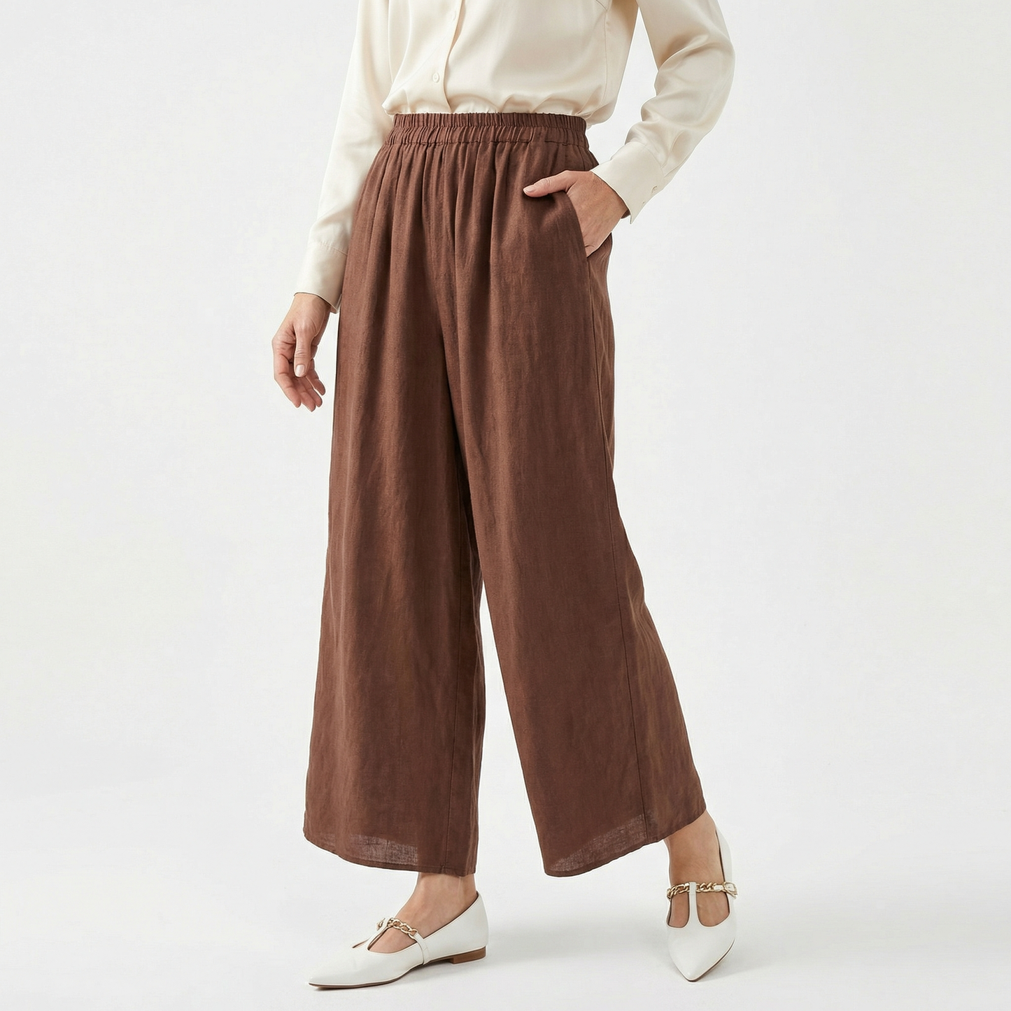 NICOLÉ | Pantalons en lin