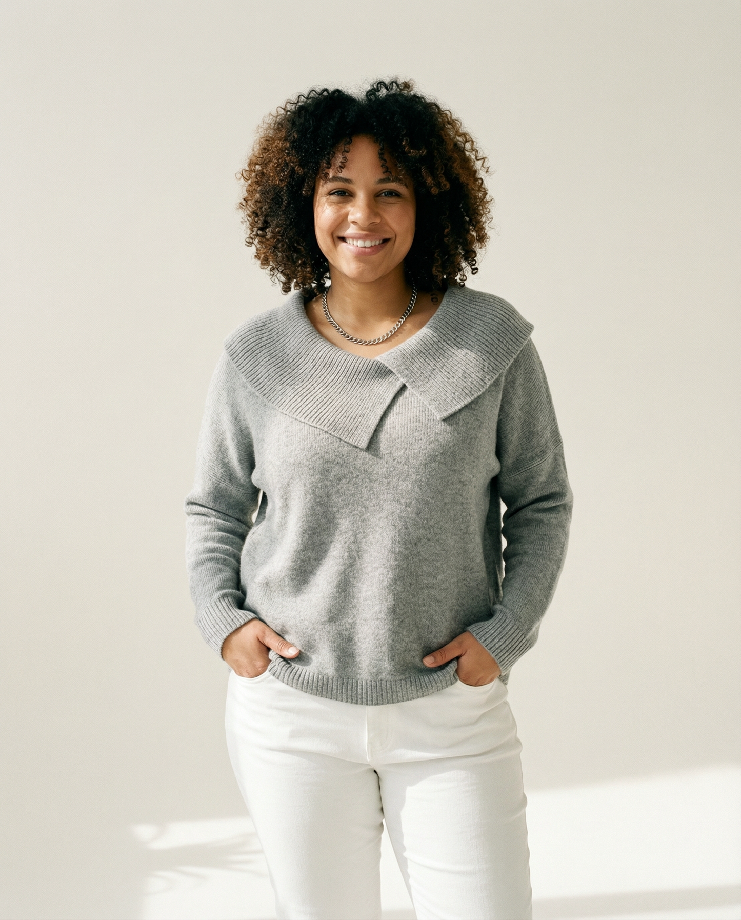 AMELIA | Pull à col plissé