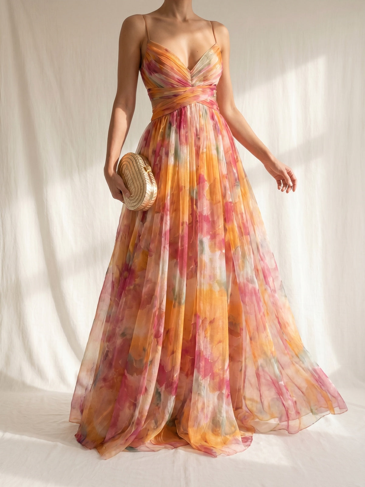 Giselle | Une ravissante robe longue à imprimé floral
