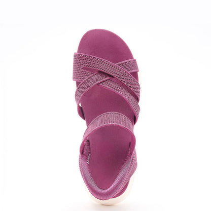 VELIA™ ┃Sandales Ultra Flex à semelle compensée rembourrée