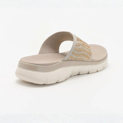 LIORA™ | Sandales à lanières en maille cristalline, confortables, pour femme