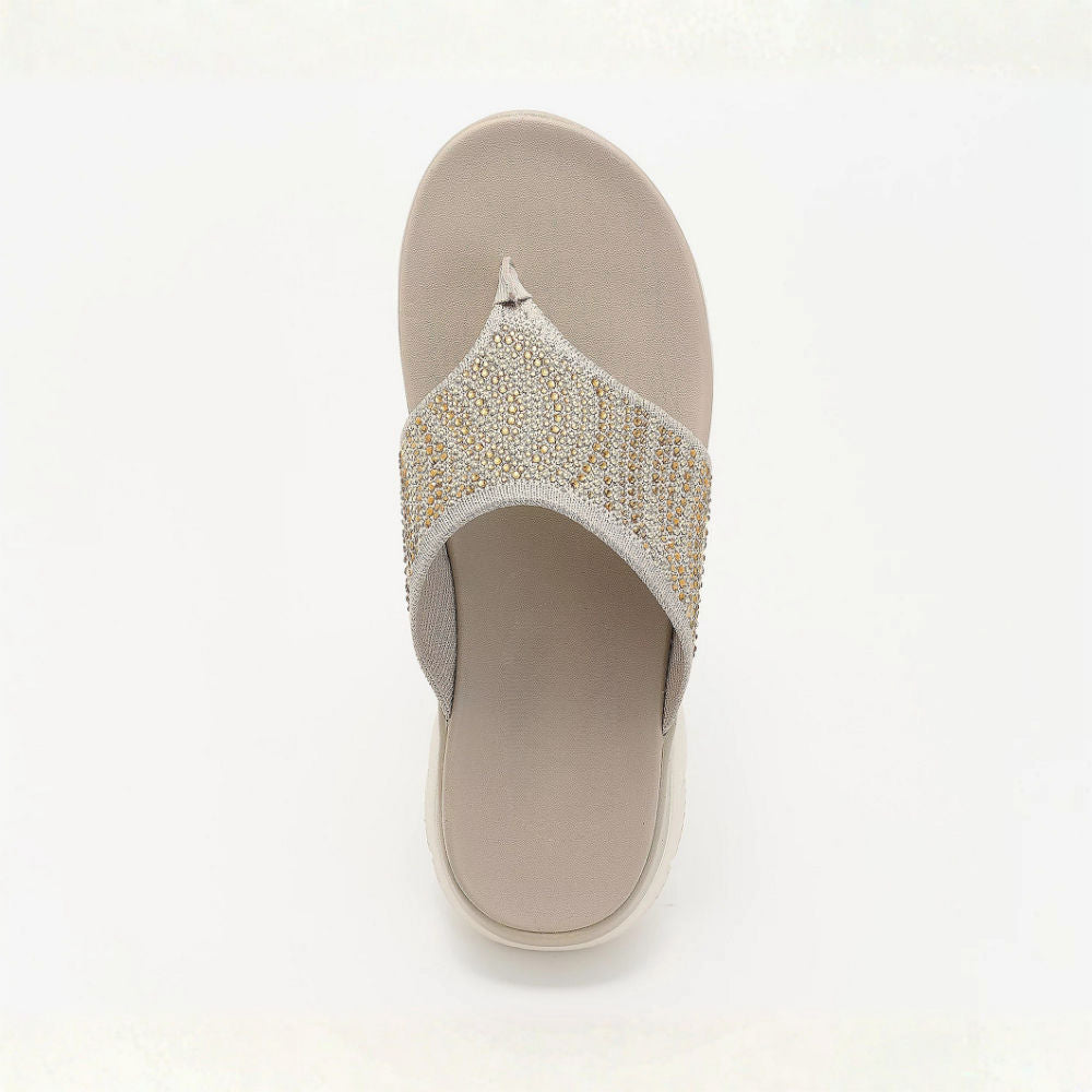 LIORA™ | Sandales à lanières en maille cristalline, confortables, pour femme