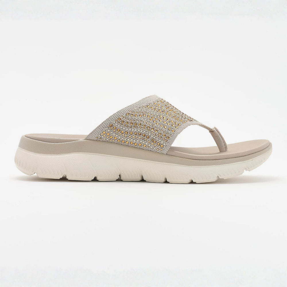 LIORA™ | Sandales à lanières en maille cristalline, confortables, pour femme