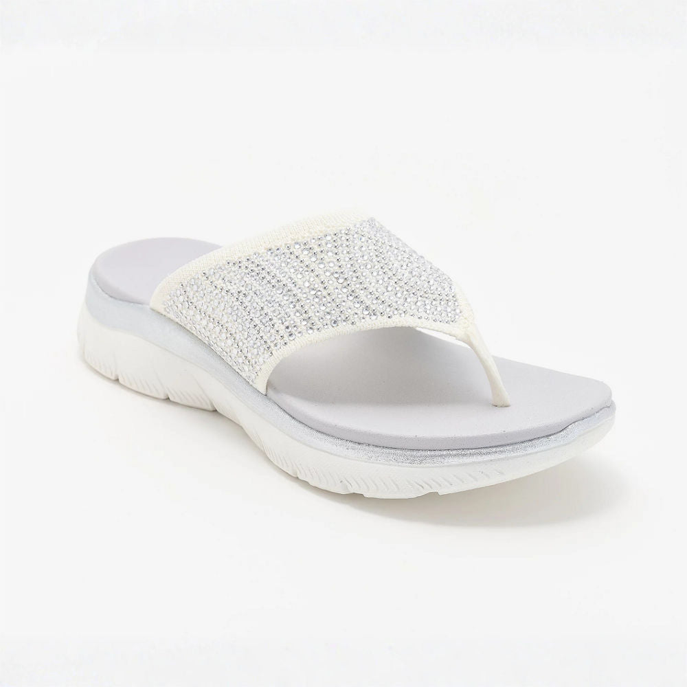 LIORA™ | Sandales à lanières en maille cristalline, confortables, pour femme