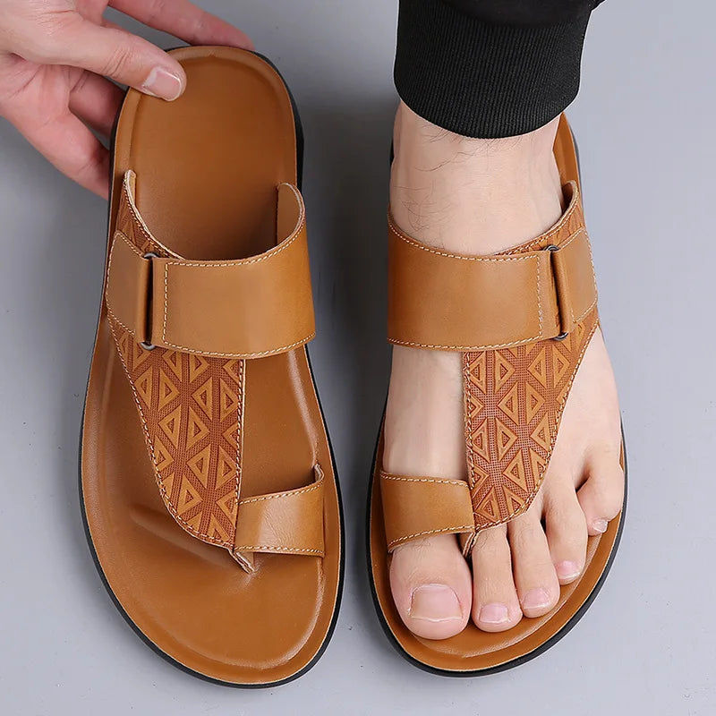 ASTON™ | Sandales en cuir avec bride entre les orteils