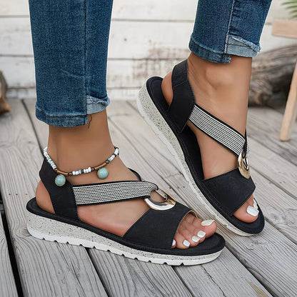 ALMARA™ ┃ Sandales à boucle métallique