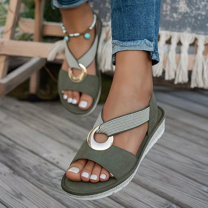 ALMARA™ ┃ Sandales à boucle métallique