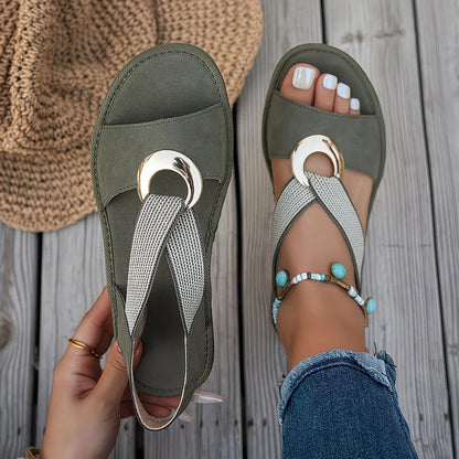 ALMARA™ ┃ Sandales à boucle métallique