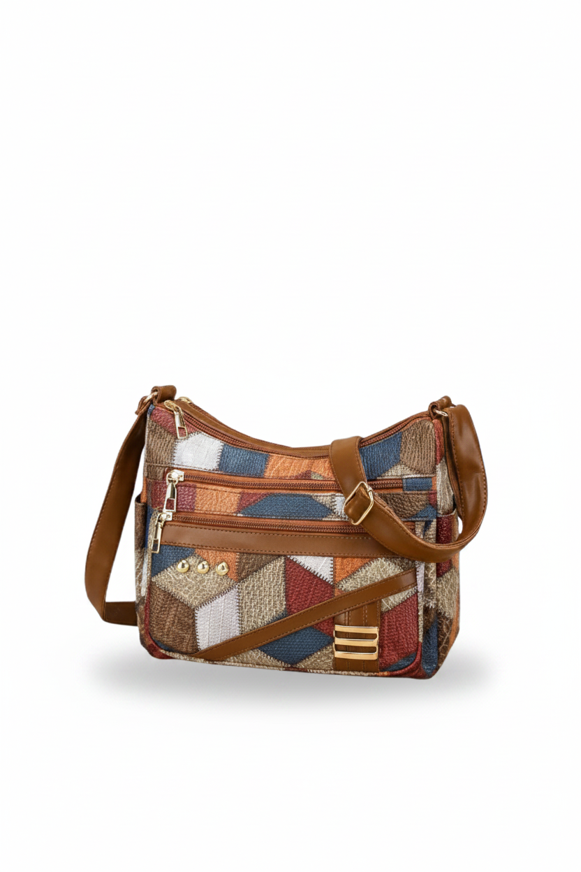 SOLARA | Sac à bandoulière en patchwork