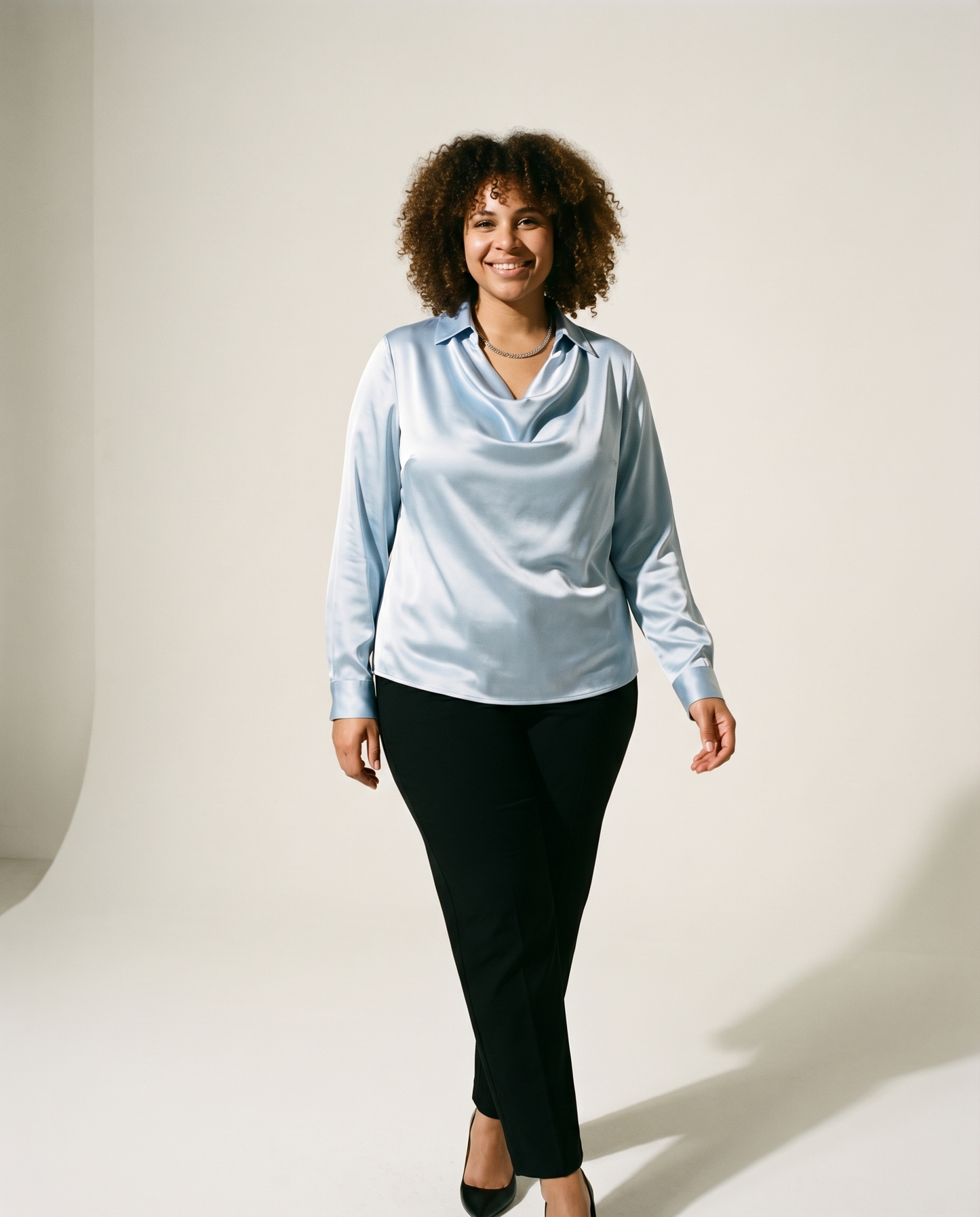 KELI | Chemisier à col drapé