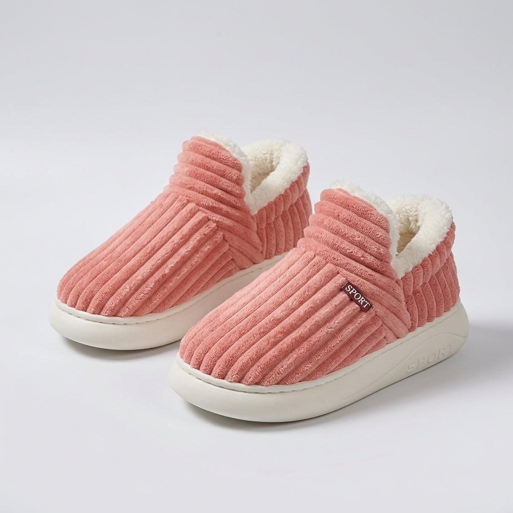 Vera – Chaussons douillets en tricot avec une doublure chaude